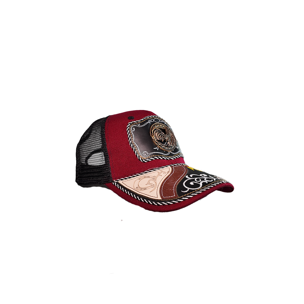 Gorra vinotinto gallo