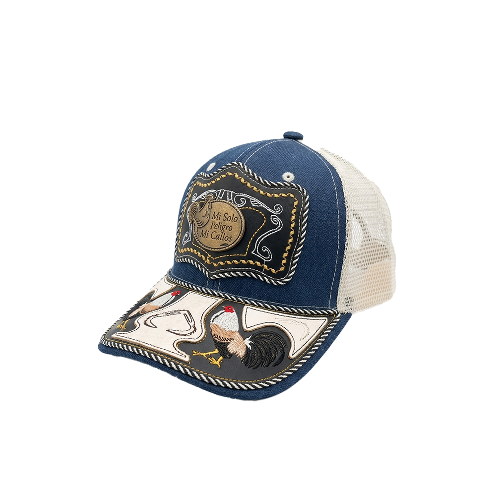 Gorra azul gallo
