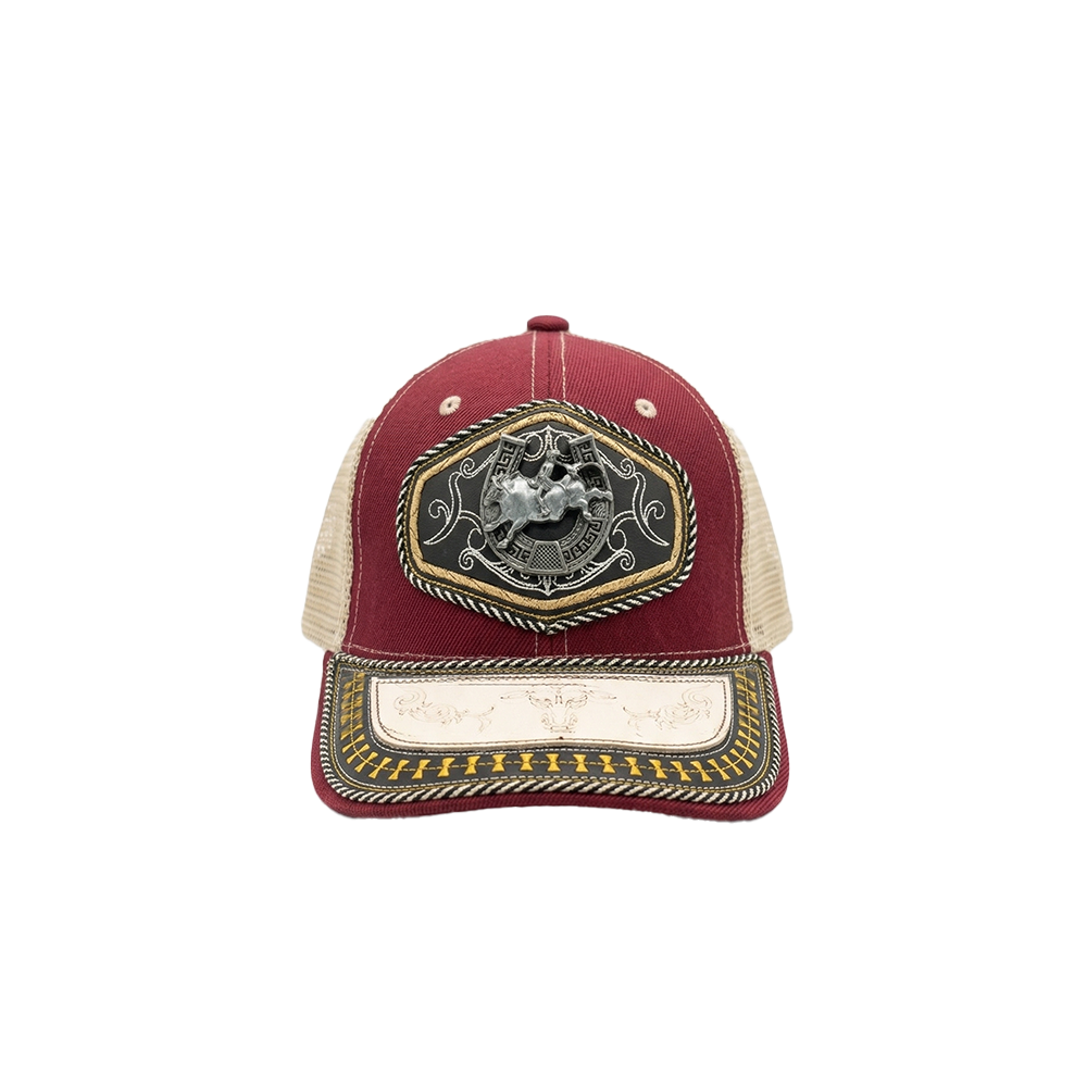 Gorra vinotinto búfalo