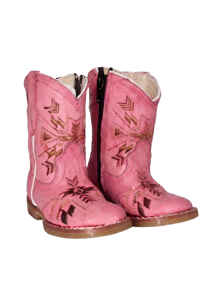 Bota vaquera rosada