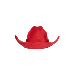 Sombrero Gamuza Rojo