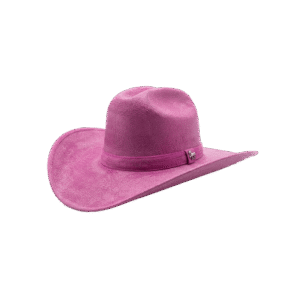 Sombrero Gamuza Púrpura Lechoso